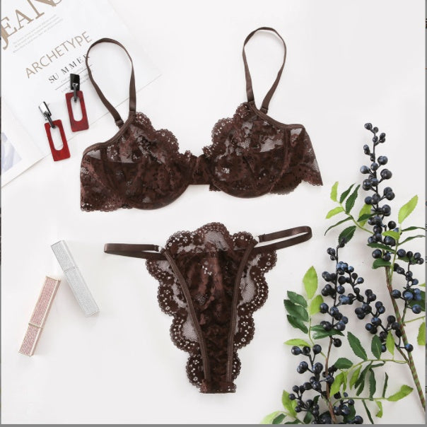 Ladies Underwire Lace Lingerie Suit Fashion Underwear | Ectron Online