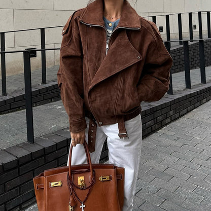Women's Casual Zip-Up Jacket | Long Sleeve Fall Outerwear with Pockets Women's Casual Zip Up Jacket, Fall Long | Ectron Online