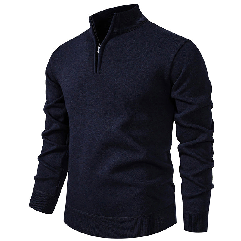 Men's Half-Zip Knitwear Top
