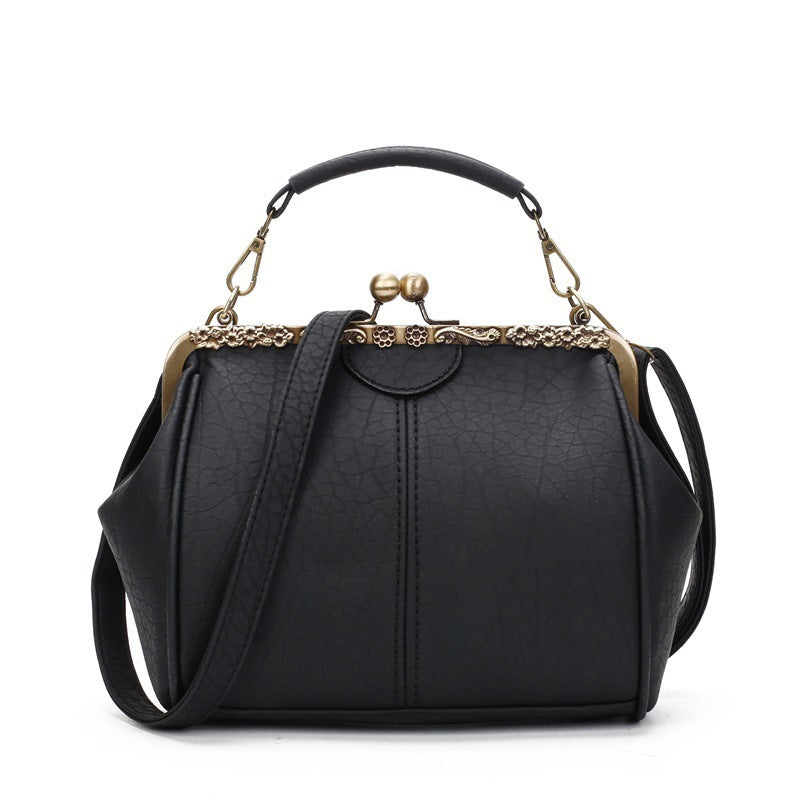Trendy Women's PU Retro Bag - Clip Mouth Design Trendy Women's PU Retro Bag Clip Mouth | Ectron Online