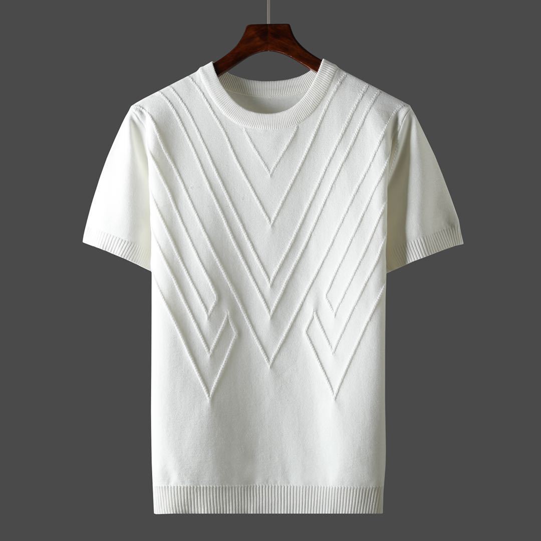 Men’s Slim-Fit Solid Tee – Casual Round Neck Bottoming Shirt Men's Fashion Casual Slim-fit Solid Colo | Ectron Online