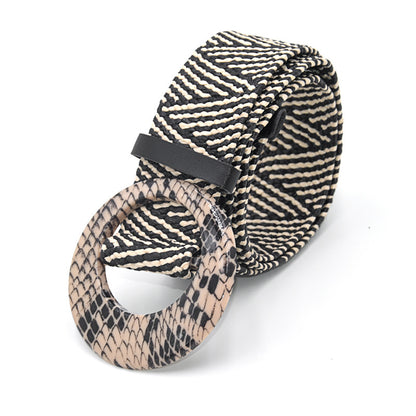 Bohemian Holiday Linen Woven Belt