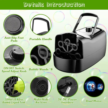 Automatic Bubble Maker Bubble Maker Automatic Bubble Blower Por | Ectron Online