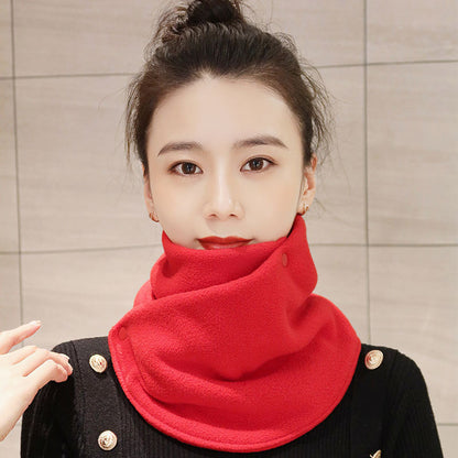 Women's Warm Plush Scarf Ins Cute And Versatile