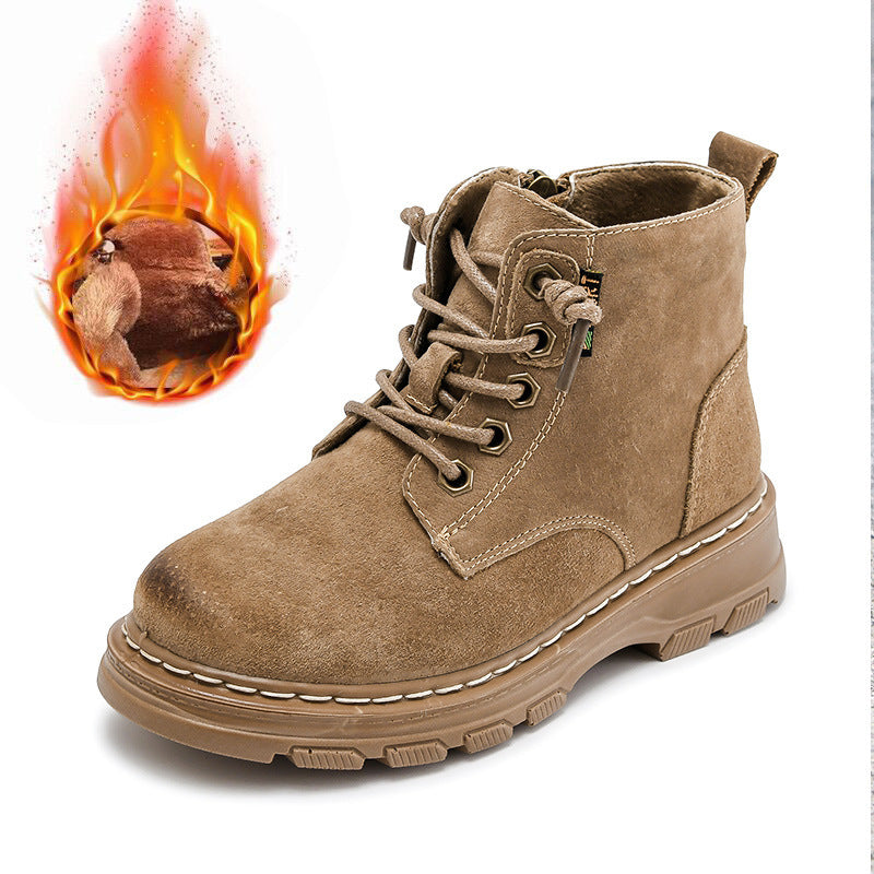 CUHK British Baby Boots | Soft-Soled Cowhide & Cotton CUHK Children's British Baby Soft-soled | Ectron Online