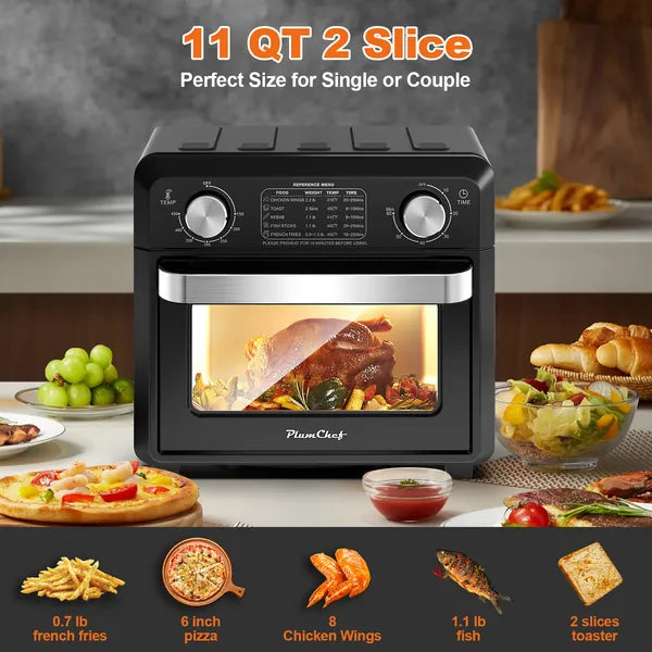 11QT Compact Air Fryer Toaster Oven 11QT Compact Air Fryer Toaster Oven, 100 | Ectron Online