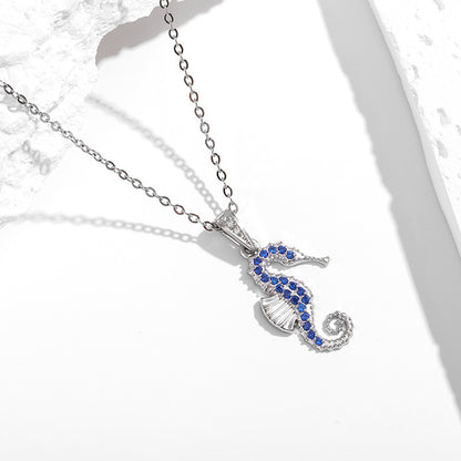Strong Color Retention 18K Gold Ocean Series Pendant Gold Necklace