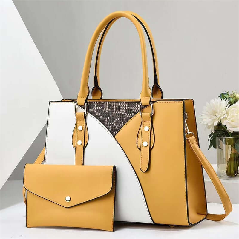 2-Piece Versatile Fashion Handbag Set - Tote & Matching Clutch Two Piece Versatile Fashion Handbags | Ectron Online