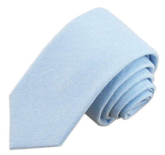 6cm Solid Color Tie - Cotton Linen Blend Men's Tie | Ectron Online