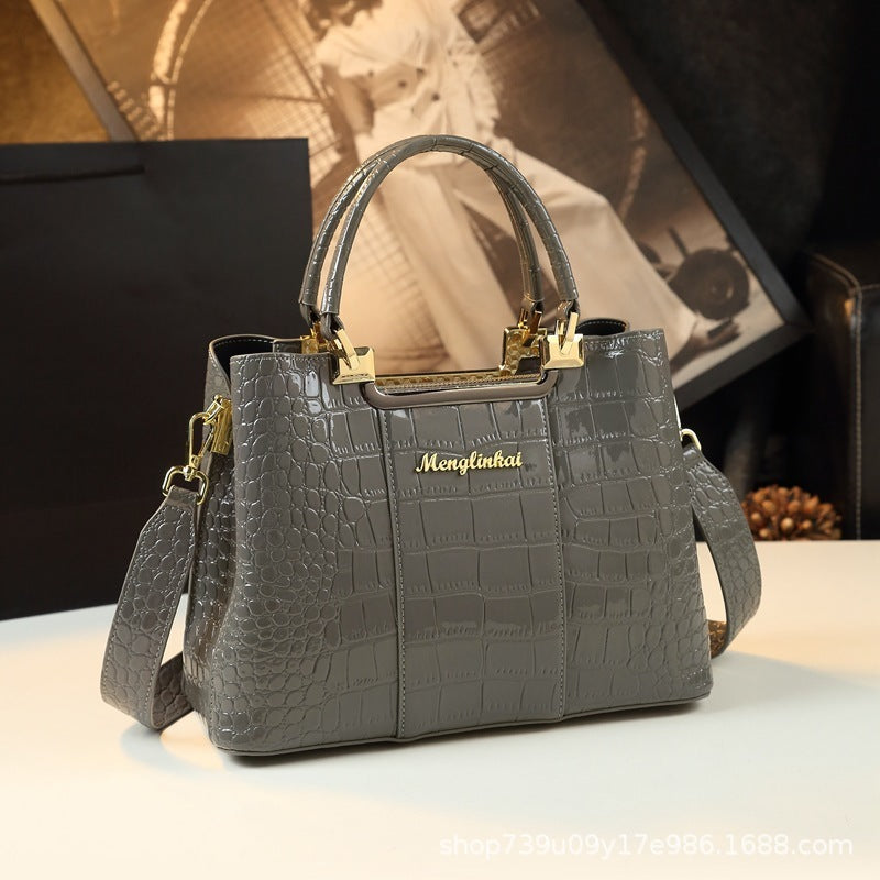 Fashion Print Light Luxury Handbag - Atmospheric Style Fashion Print Atmospheric Light Luxury H | Ectron Online