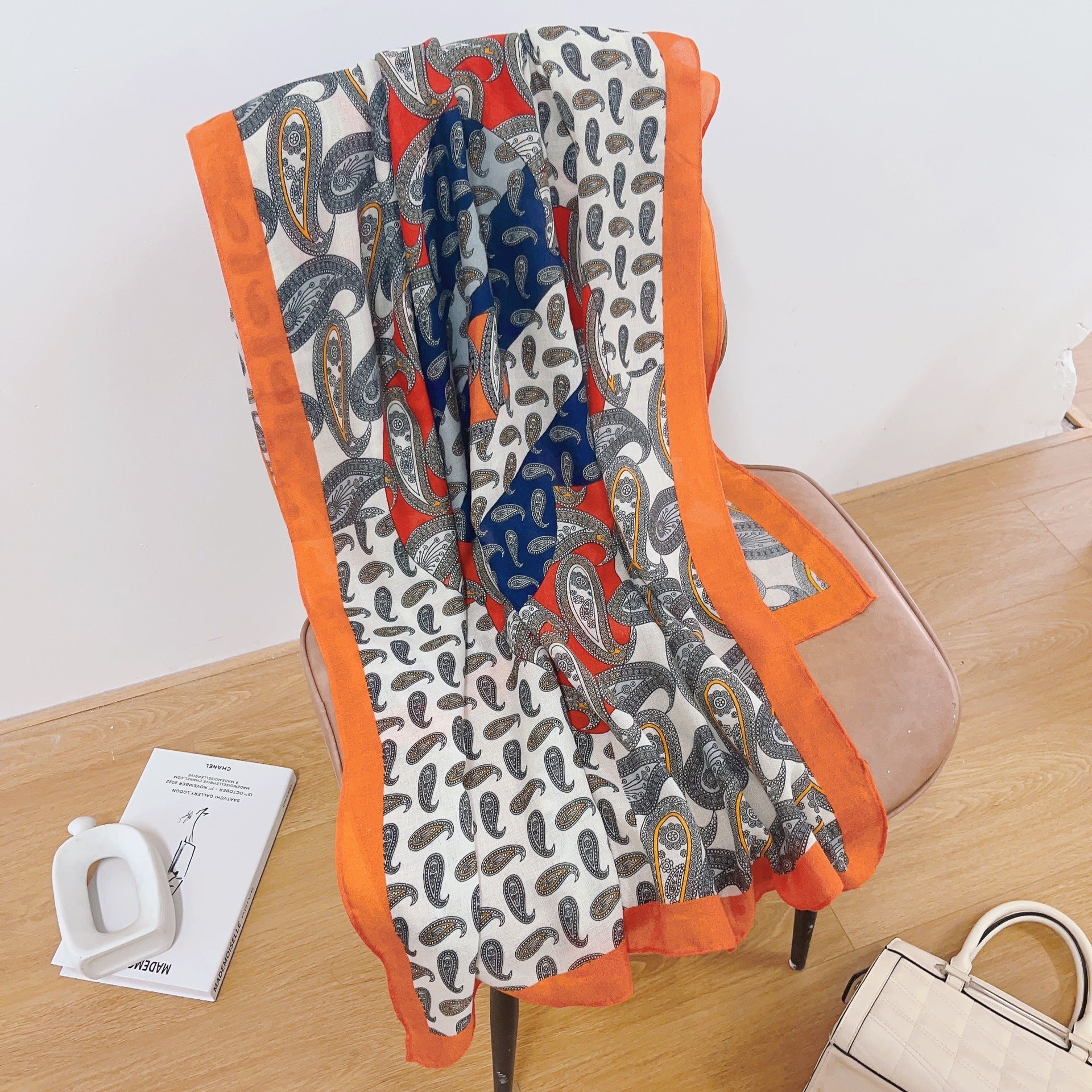 Printed Cotton And Linen Scarf Warm Outer Shawl Scarves | Ectron Online