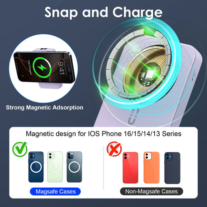 3-in-1 MagSafe Power Bank 10000mAh | PD20W Fast Charger with Stand 1Pc 3 In 1 10000mAh MagSafe Fast Chargin | Ectron Online