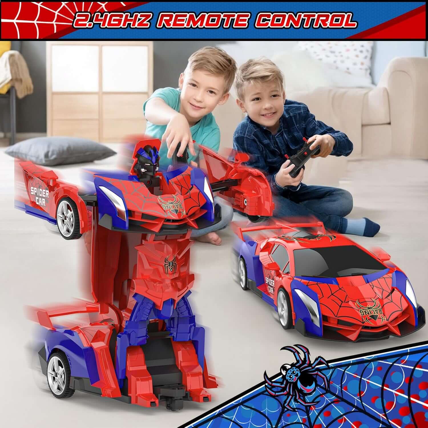 2.4GHz Transform RC Car Transform Rc Cars For Boys 2.4Ghz Remote | Ectron Online