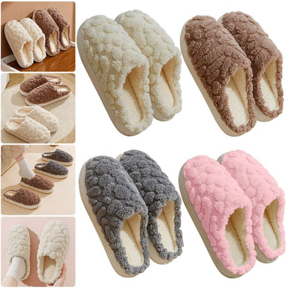 Unisex Cartoon Plush Slippers – Fuzzy, Anti-Skid & Comfy Home Fuzzy Slipper Unisex Cartoon Winter | Ectron Online