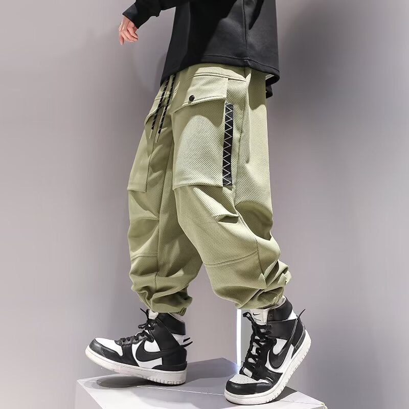 Plus Size Teen Cargo Pants Plus-sized Plus-sized Fashion Brand Big | Ectron Online