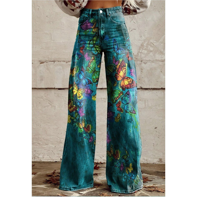 Women's Printed High Waist Loose Fashion Women's Printed High Waist Loose | Ectron Online
