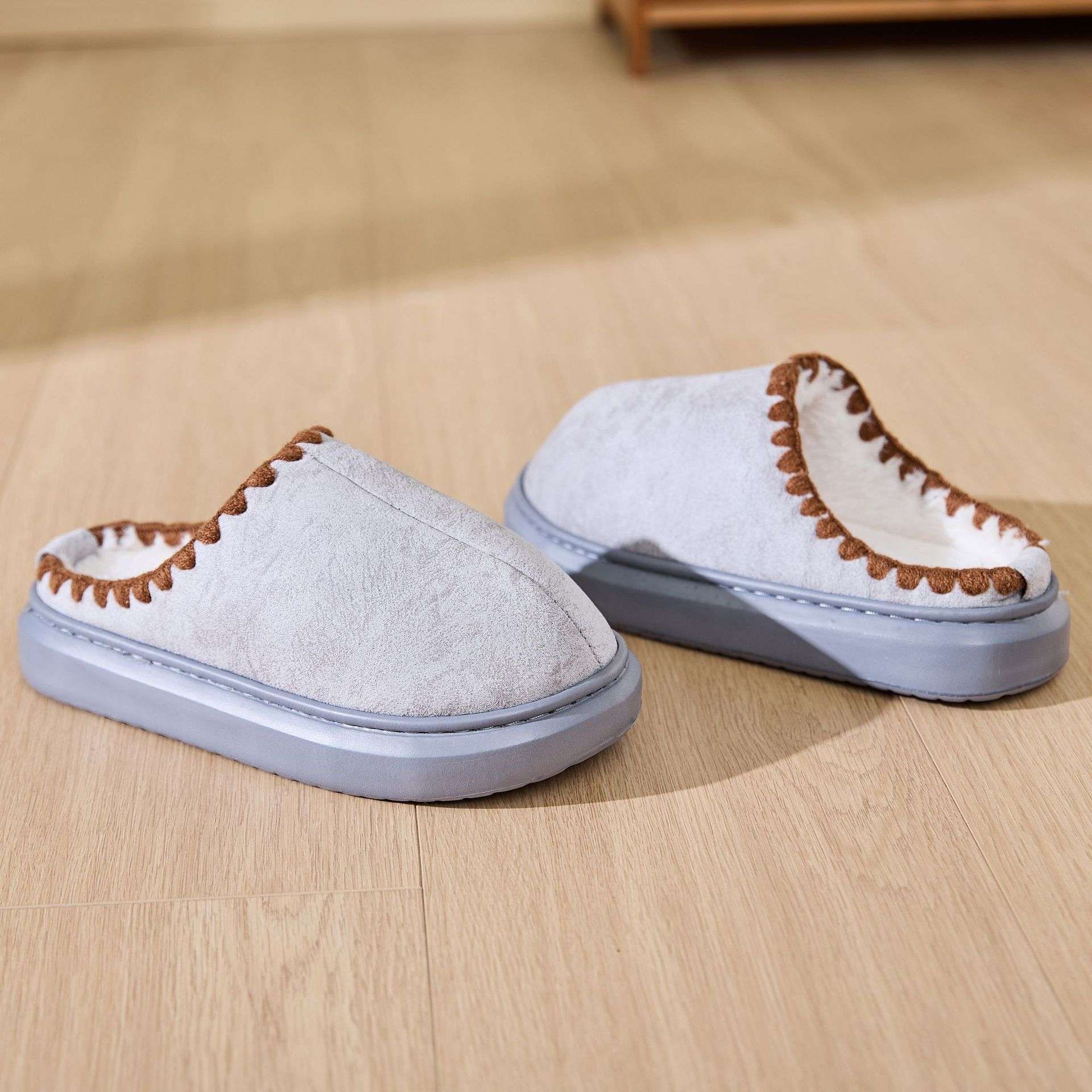 Comfortable Cotton Slippers Cozy Cotton Non-slip Slippers for Indoor Home Wear | Ectron Online