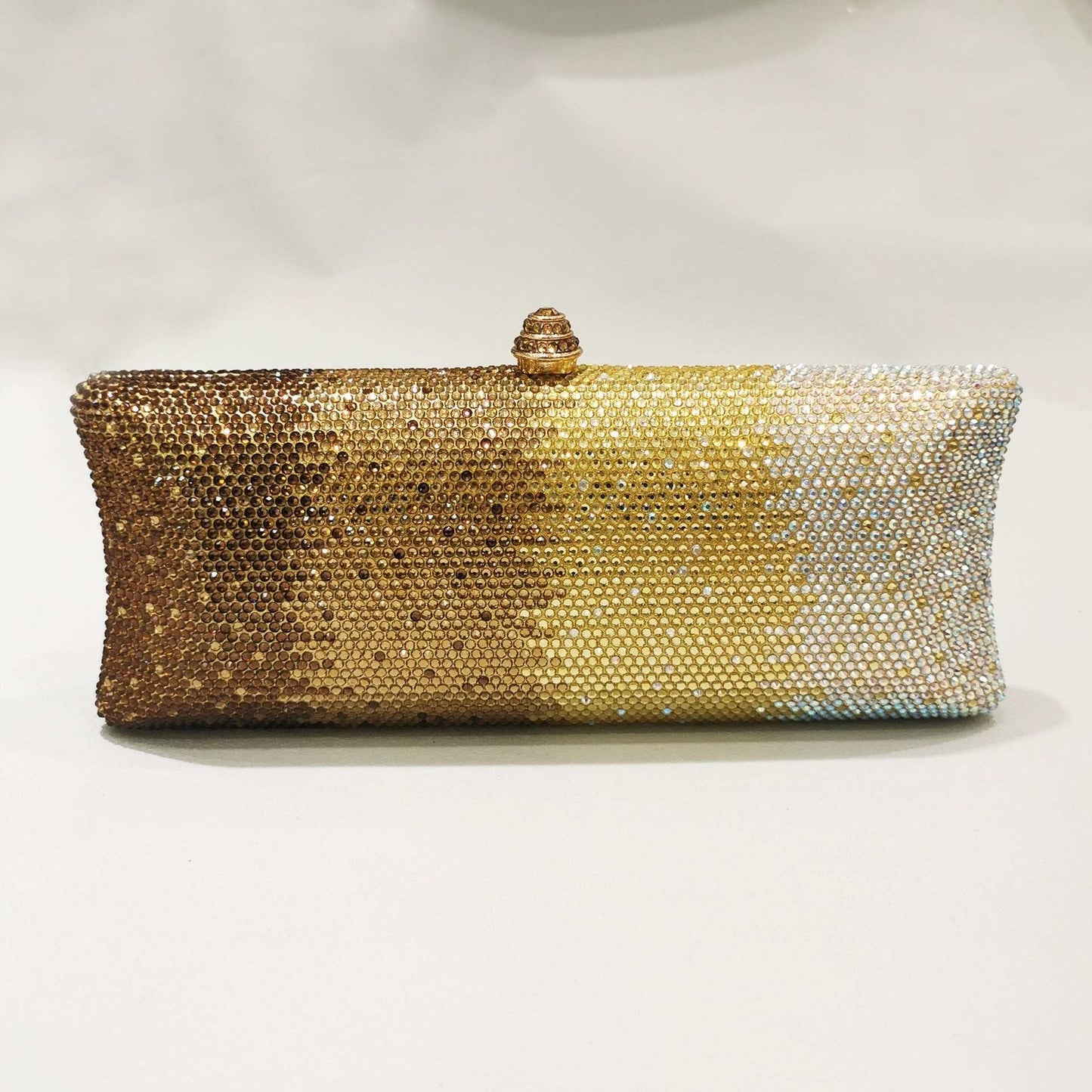 Gradient Rhinestone Women's Dinner Clutch Shoulder Bag