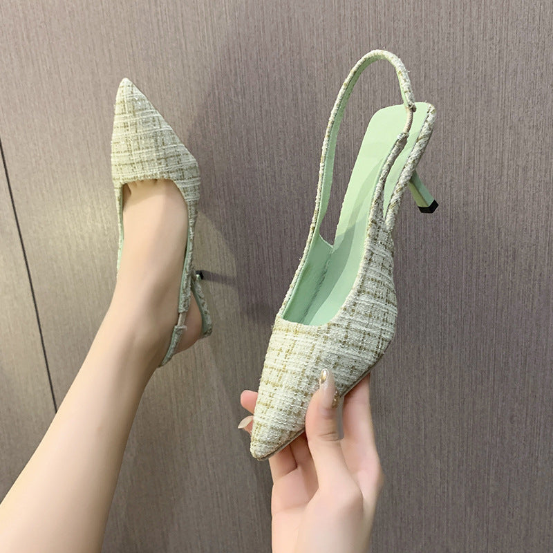 Women’s Stiletto Slingback Sandals – Spring/Summer New Arrival Stiletto Heel Pointed Toe Toe Cap Slingb | Ectron Online