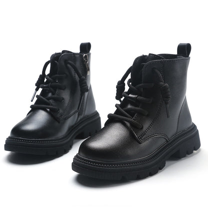 Boys' Shoes And Girls' Middle-aged Children's Martin Boots