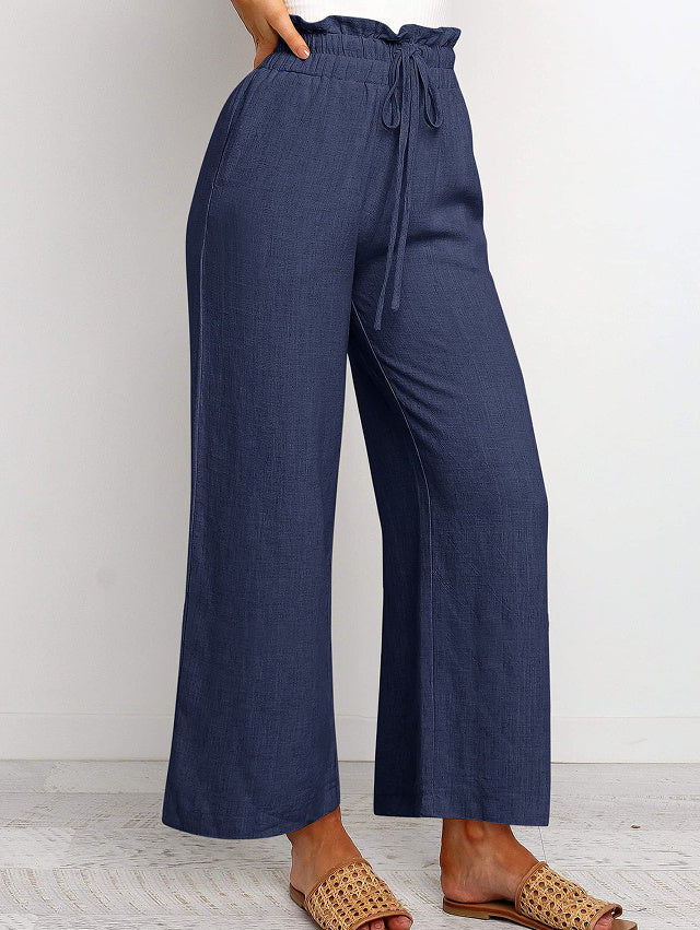 Lace-Up Wide Leg Pants Wide Leg Pants | Ectron Online