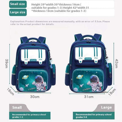 Kids Astronaut Cartoon Backpack | Lightweight Waterproof School Bag Student Waterproof And Lightweight Astro | Ectron Online