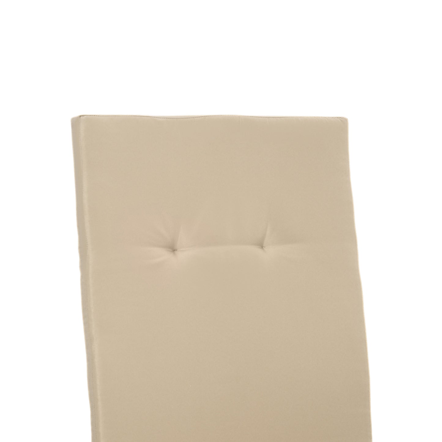 Beige Outdoor Porch Swing Cushions - Set of 2 Tufted Replacement Pads
