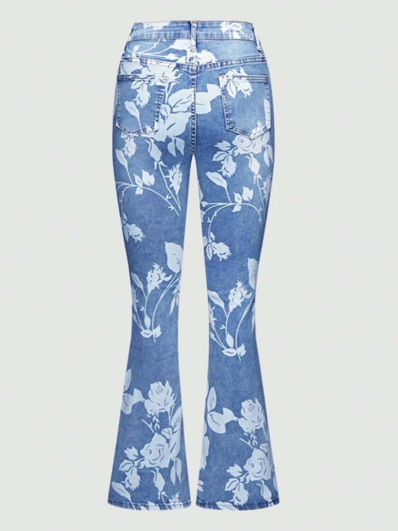 Women's Printed Denim Pants