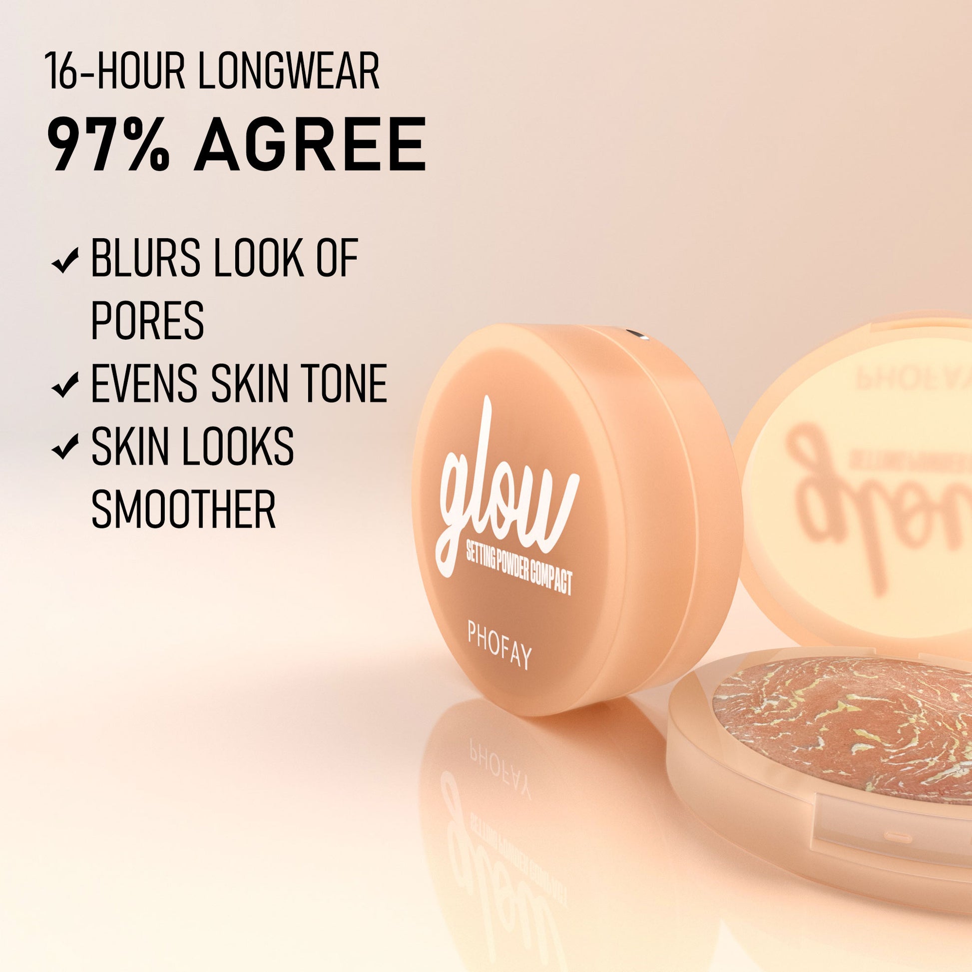 PHFOAY Matte Setting Pressed Powder