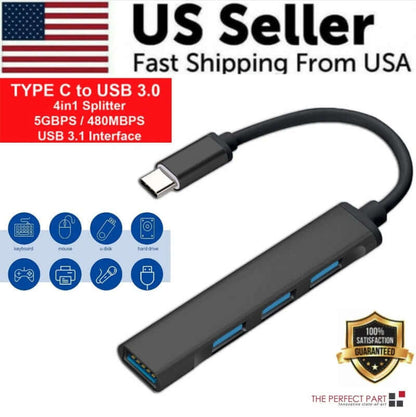 Multiport USB-C Hub Adapter for MacBook Pro & Air - 4K HDMI, USB 3.0 Multiport USB-C Hub Type C To USB 3.0 4K | Ectron Online