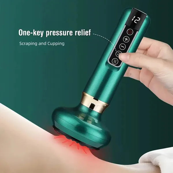 3-in-1 Smart Electric Cupping Massager - 12-Level Scraping Tool Cupping Massager, 12-level Body Scraping | Ectron Online