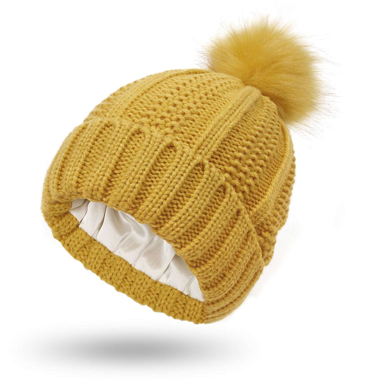 Winter Knitted Beanie Hat for Women Winter Knitted Hats Fashion Stretchy Lin | Ectron Online