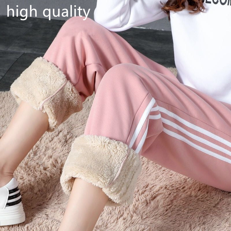 Cozy Fleece Sweatpants: Plus Sizes Available Wide Leg Pants | Ectron Online
