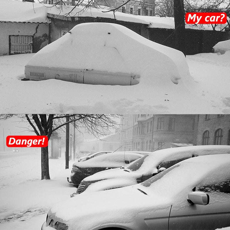 Heatable Snow Removal Shovel & Ice Scraper for Vehicle