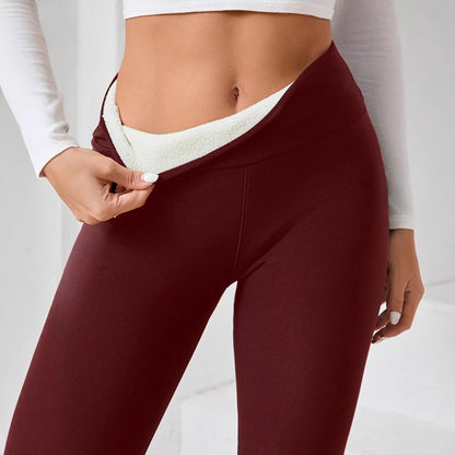 Fleece-Lined Cashmere Leggings Fleece-lined Thick Light Board Cashmere | Ectron Online