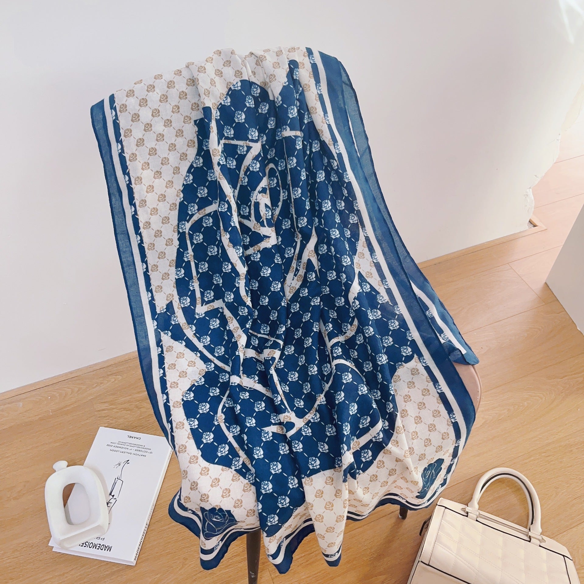 Printed Cotton And Linen Scarf Warm Outer Shawl Scarves | Ectron Online