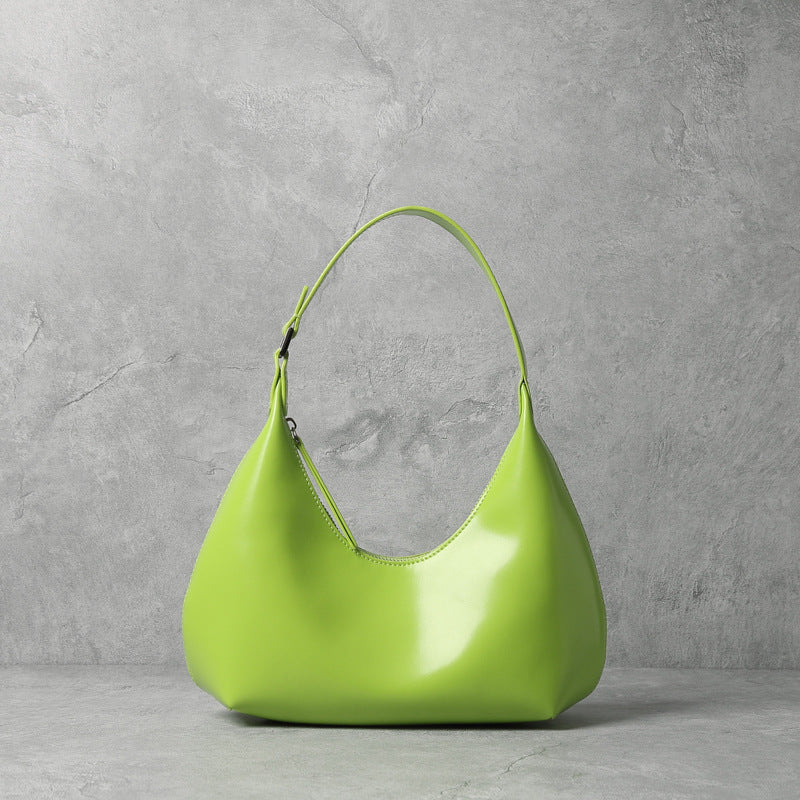 Fashionable and Simple Armpit One-Shoulder Portable Cowhide Bag Fashionable And Simple Armpit One-should | Ectron Online