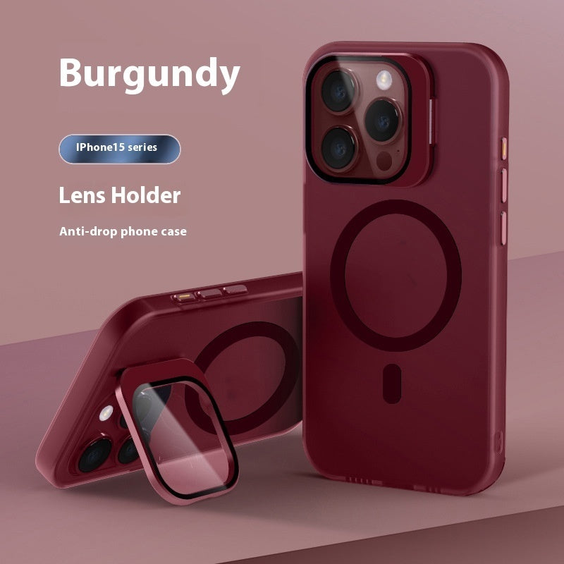 Lens Bracket Magnetic Drop-resistant Phone Case