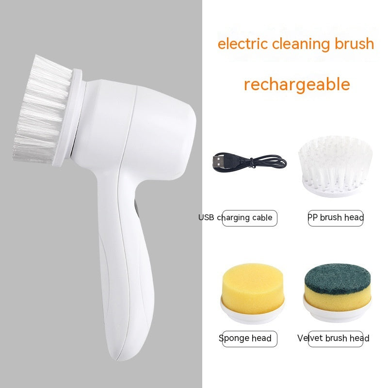 Electric 4-in-1 Spinning Scrubber | Cordless Handheld Cleaning Brush Electric Cleaning Brush | Ectron Online