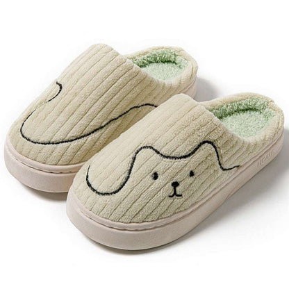 Striped Cat Slippers – Warm, Non-Slip Indoor Couple Shoes Striped Cat Slippers Indoor Couple Non-s | Ectron Online
