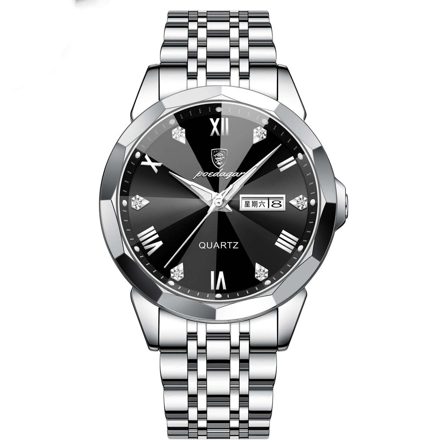 Men's High-Grade Business Watch Business Men's Watch Double Calendar Hig | Ectron Online