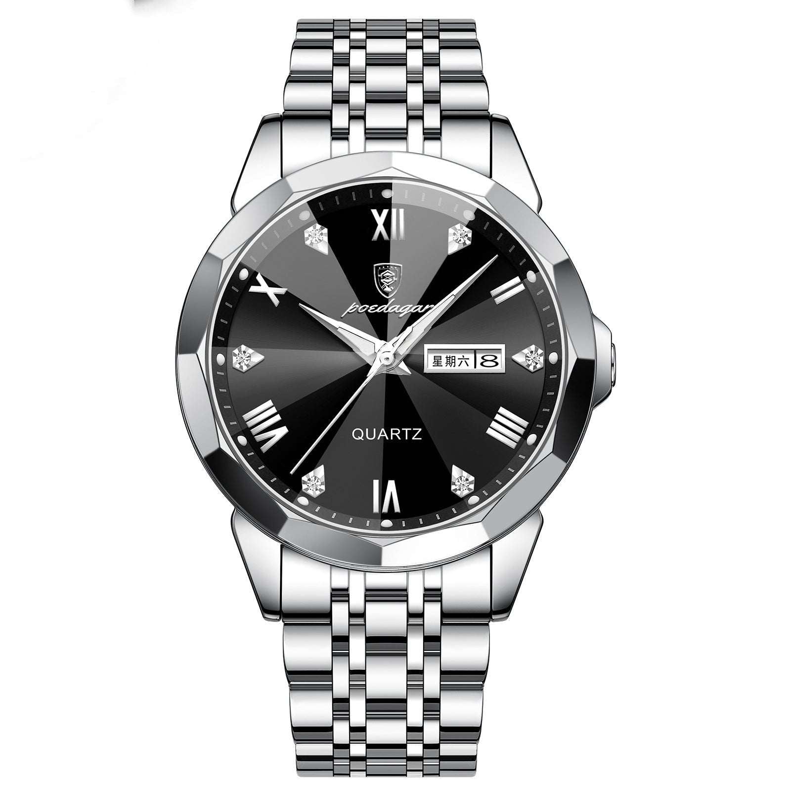Men's High-Grade Business Watch Business Men's Watch Double Calendar Hig | Ectron Online