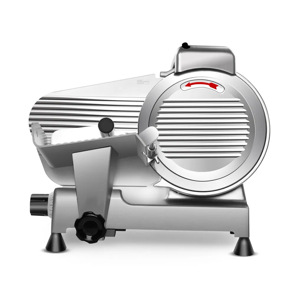 Commercial Electric Meat Slicer - 240W Frozen Food & Deli Slicer (8.5/10 Inch)