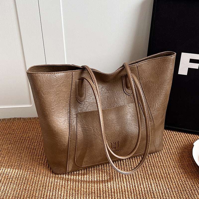 Casual Retro Shoulder Bag Commuter Tote Casual Retro Shoulder Bag Texture Class | Ectron Online