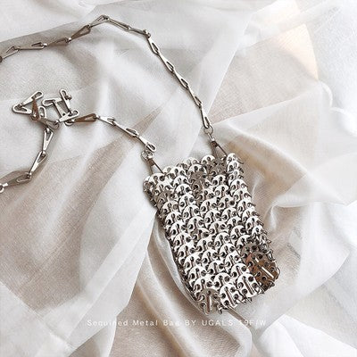 Chain Glitter Sequin Bling Shoulder Bag