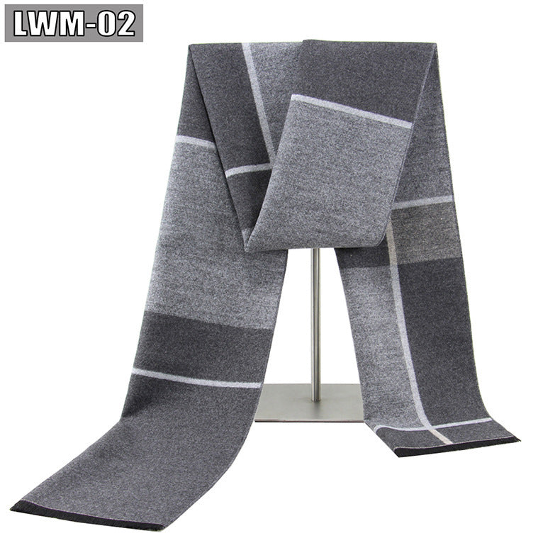 Men's Cashmere Business Plaid Scarf Men's Scarf European And American Cashme | Ectron Online