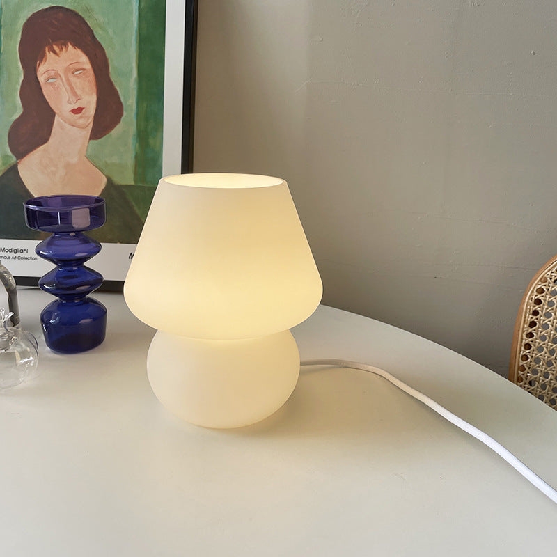 Ins Retro Glass Table Lamp for Bedroom & Bedside Ins Retro Glass Table Lamp Net Red Table | Ectron Online