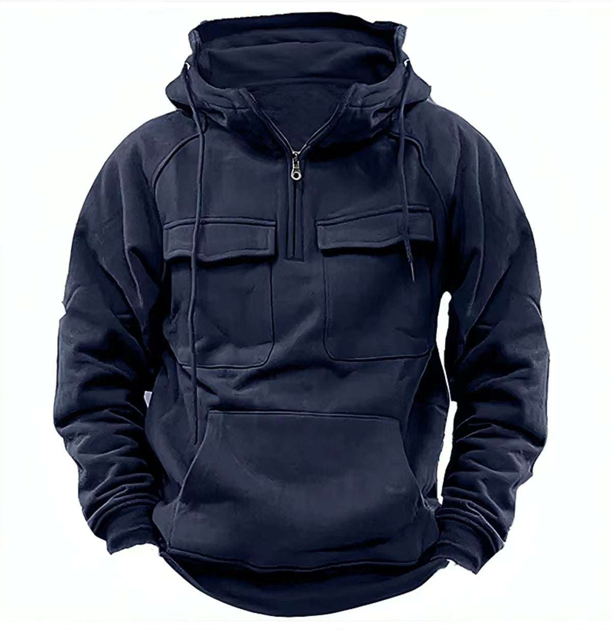 Men's Zip-up Hoodies Sweatshirt With Drawstring And Pocket Design Fashion Casual Sports Sweatshirt