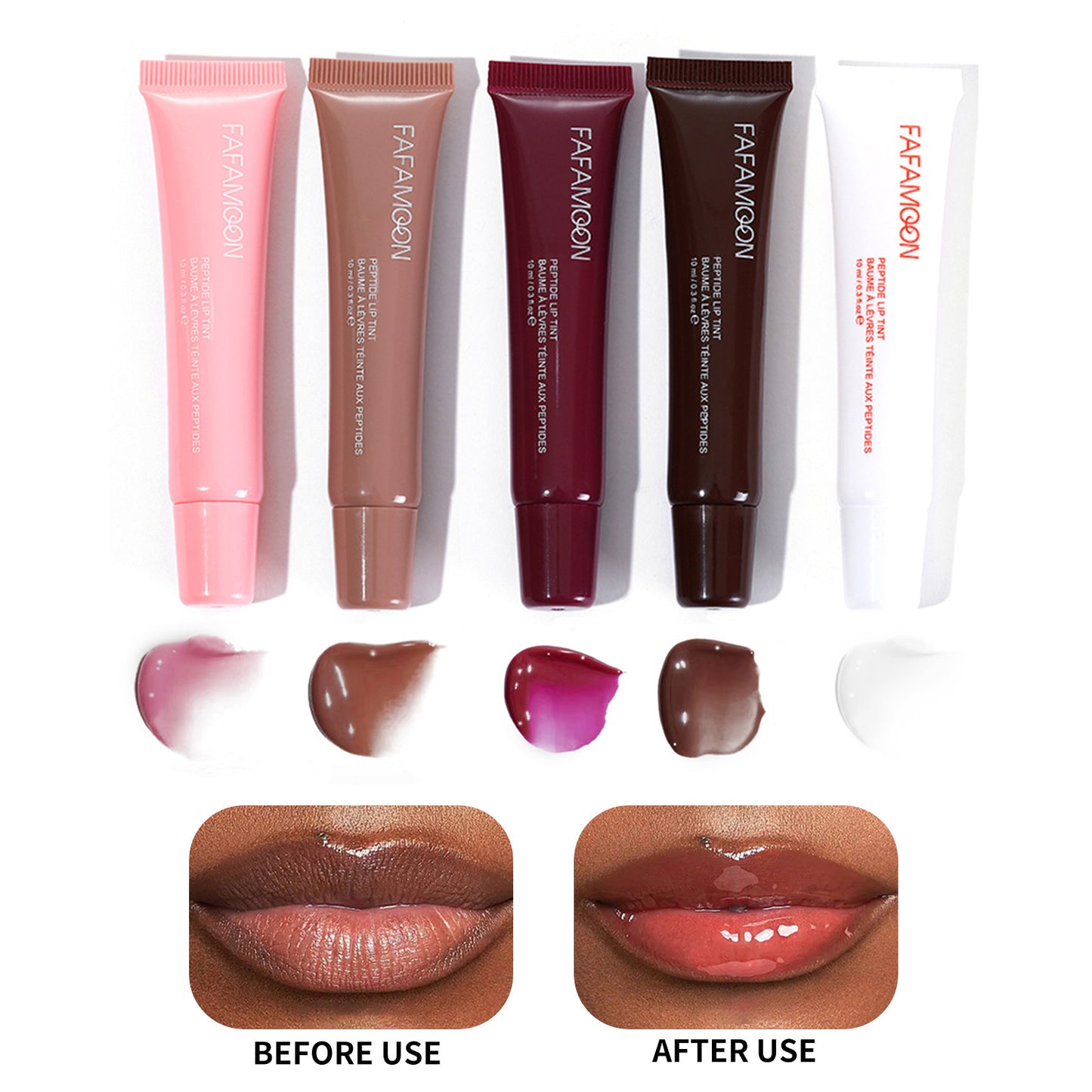 Glossy Lip Glaze Waterproof Long Lasting Lip Gloss Glossy Mirror Tea Red Liquid Lipstick Doodle Lip Korean Makeup