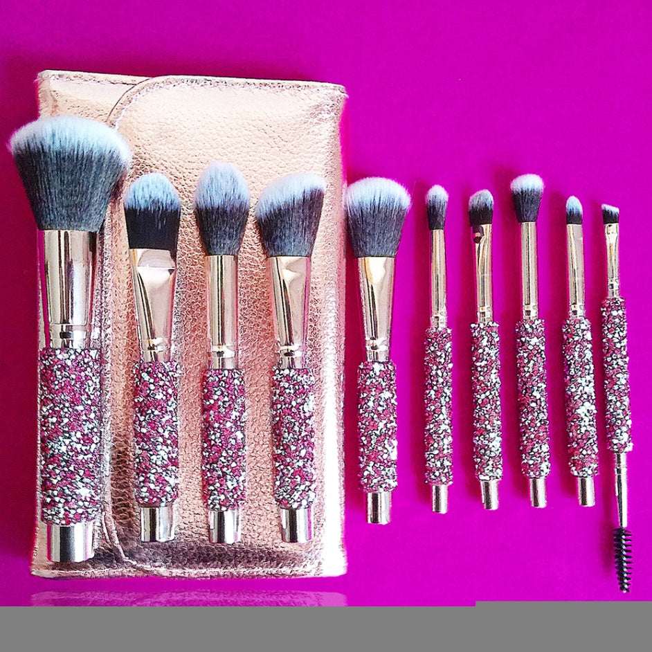 10 IN 1 Diamond Inlaid Handmade Custom Makeup Brush 10 IN 1 Diamond Inlaid Handmade Custom M | Ectron Online